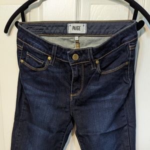 Paige Skyline Skinny dark rinse size 28